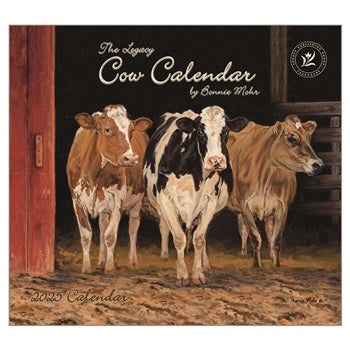 Cow by Bonnie Mohr 2025 Wall Calendar
