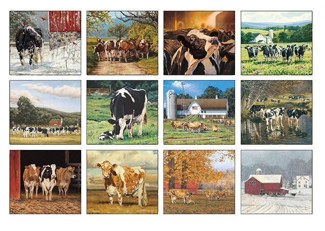 Cow by Bonnie Mohr 2025 Wall Calendar