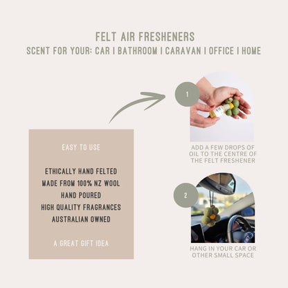 Red Hill Felt Air Freshener | Australian Bush