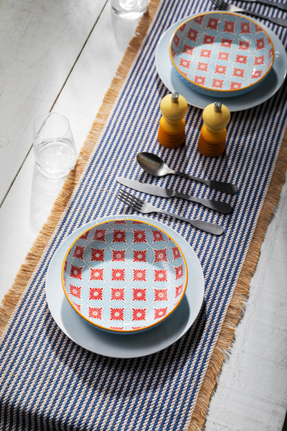 Mikasa Coupe Bowl | Blue Mosaic