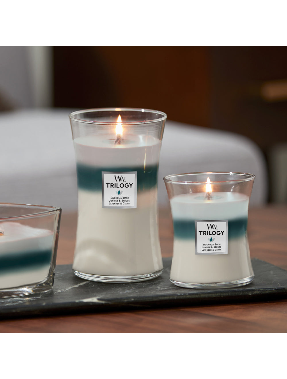 Icy Woodland Trilogy Medium Candle