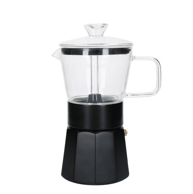 La Cafetière Verona Glass Espresso Maker | Black