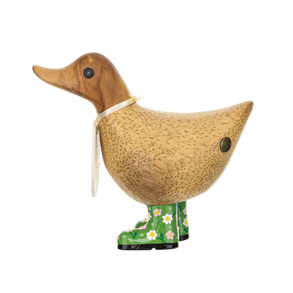 DCUK Natural Welly Ducky Flowers