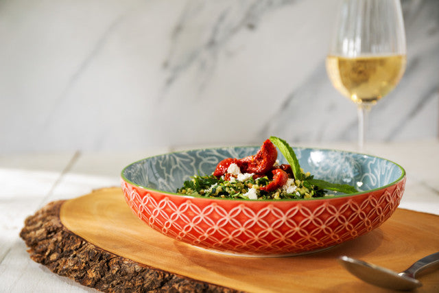 Mikasa Coupe Bowl | Geometric Leaf