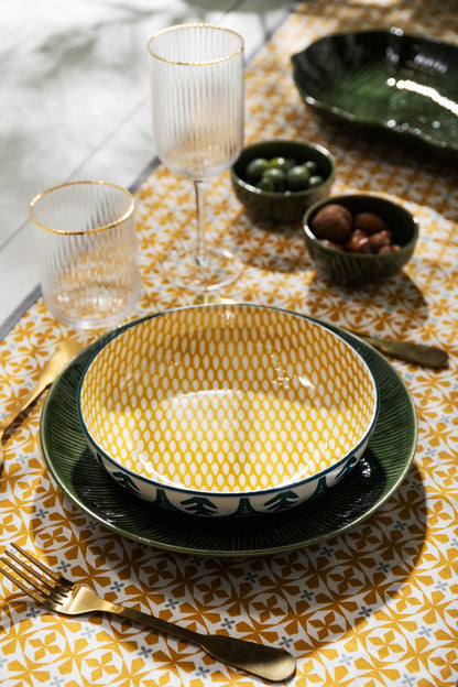 Mikasa Coupe Bowl | Green Leaf