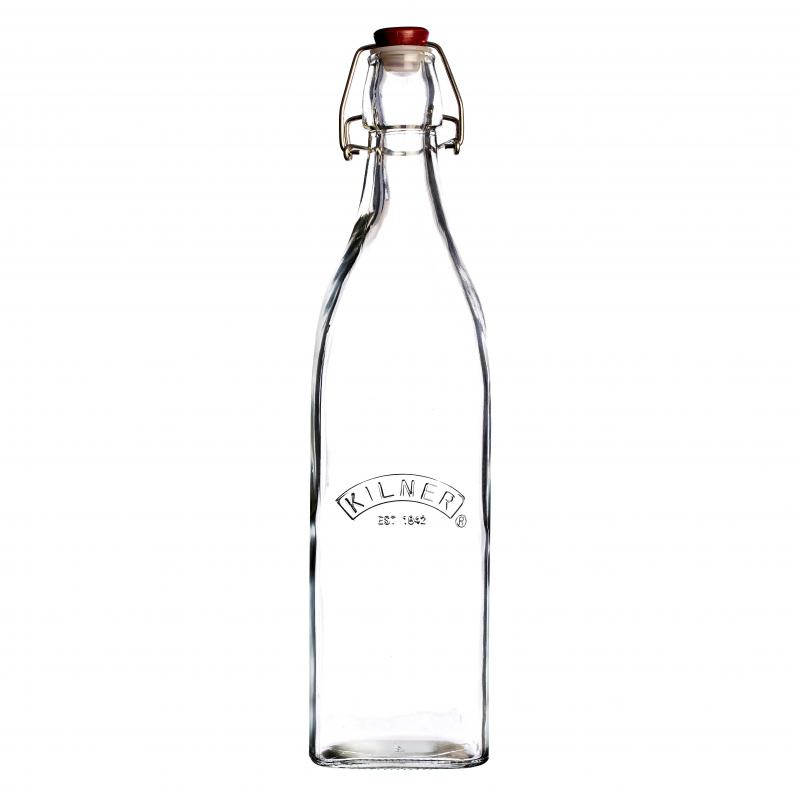 Kilner Square Clip Top Bottle 1.0lt