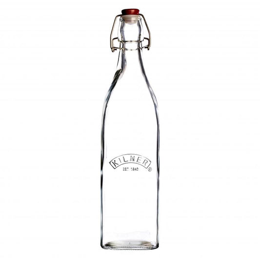 Kilner Square Clip Top Bottle 1.0lt