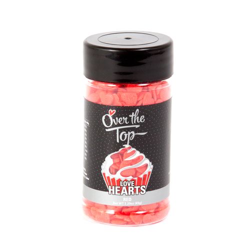Over The Top Love Hearts - Red  65g