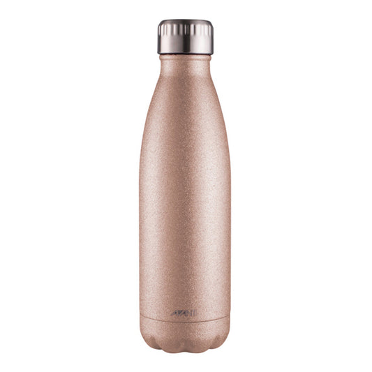 Avanti Fluid Bottle | Glitter Rose Gold 500ml