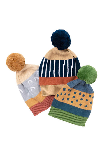 Baby Beanie - Spot Stripe