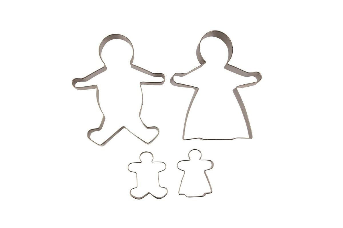 Gingerbread Family Cookie Cutters s/4