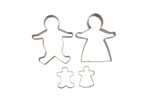 Gingerbread Family Cookie Cutters s/4