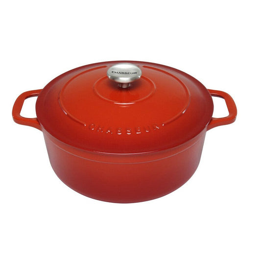 Chasseur Round French Oven 28cm/6.1lt Inferno Red