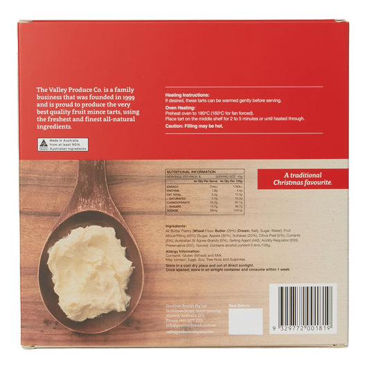 Valley Produce Company Mince Tarts 8 pack