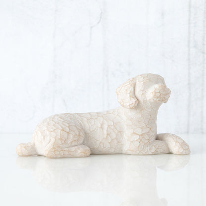 Love My Dog (Light, Small, Lying) Figurine