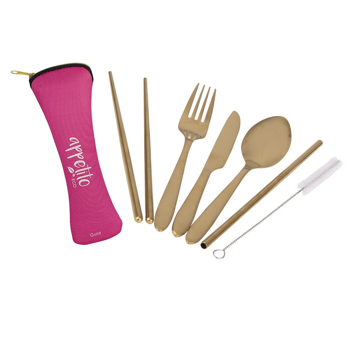 S/S 6pce Travelers Cutlery Set