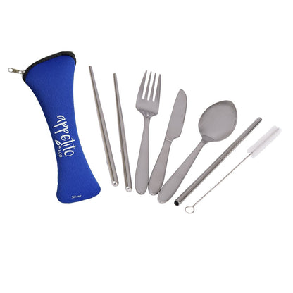 S/S 6pce Travelers Cutlery Set