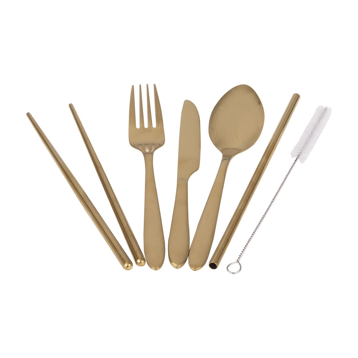 S/S 6pce Travelers Cutlery Set