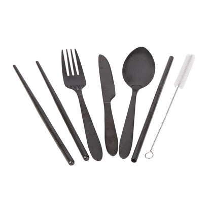 S/S 6pce Travelers Cutlery Set