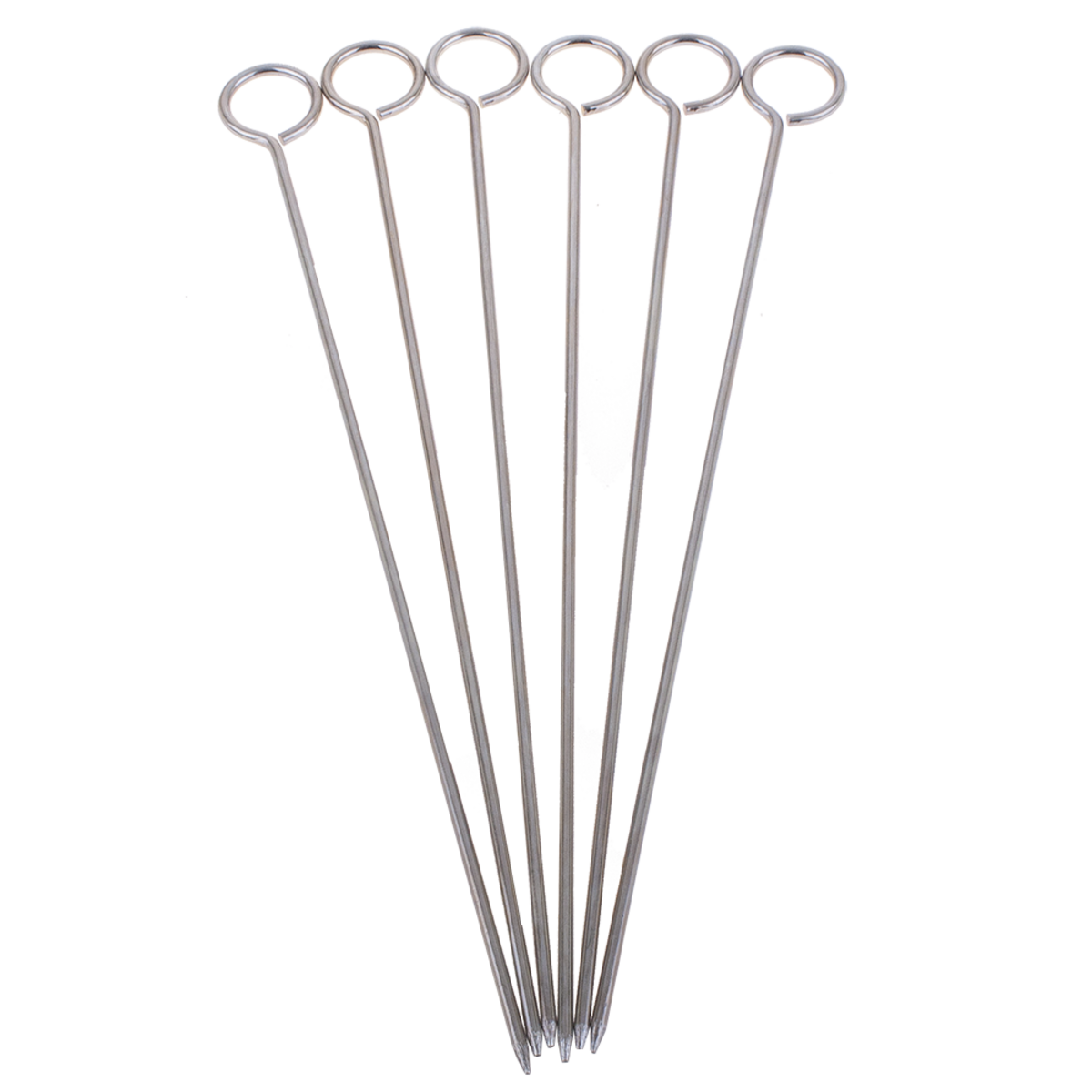Chrome Skewers 25cm Set 6