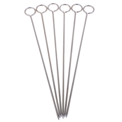 Chrome Skewers 25cm Set 6