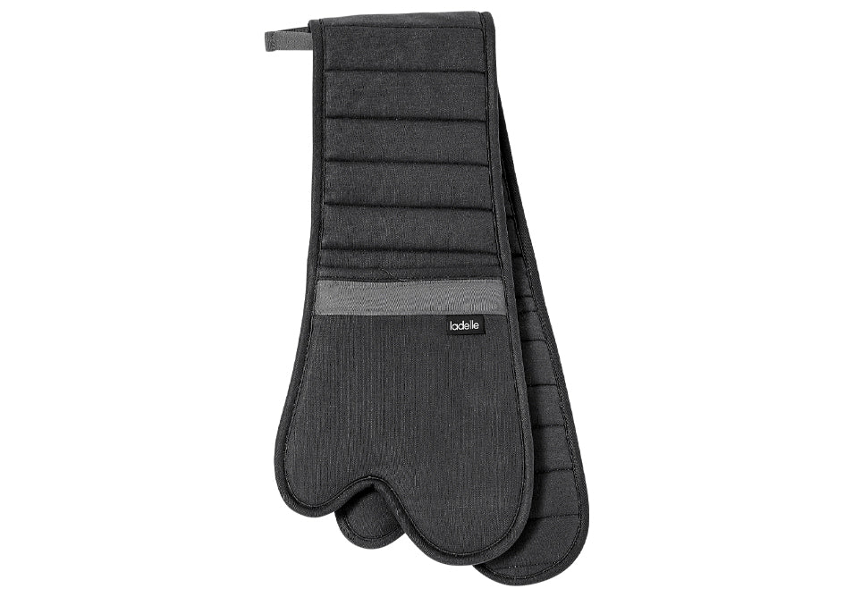 Professional Series III Double Oven Mitt - Black