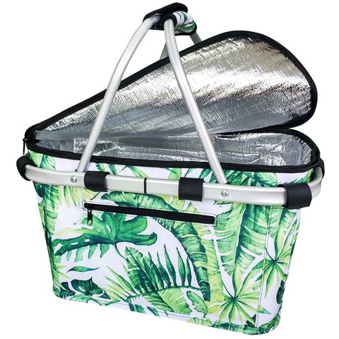 Insulated Carry Basket - Jungle Leaf