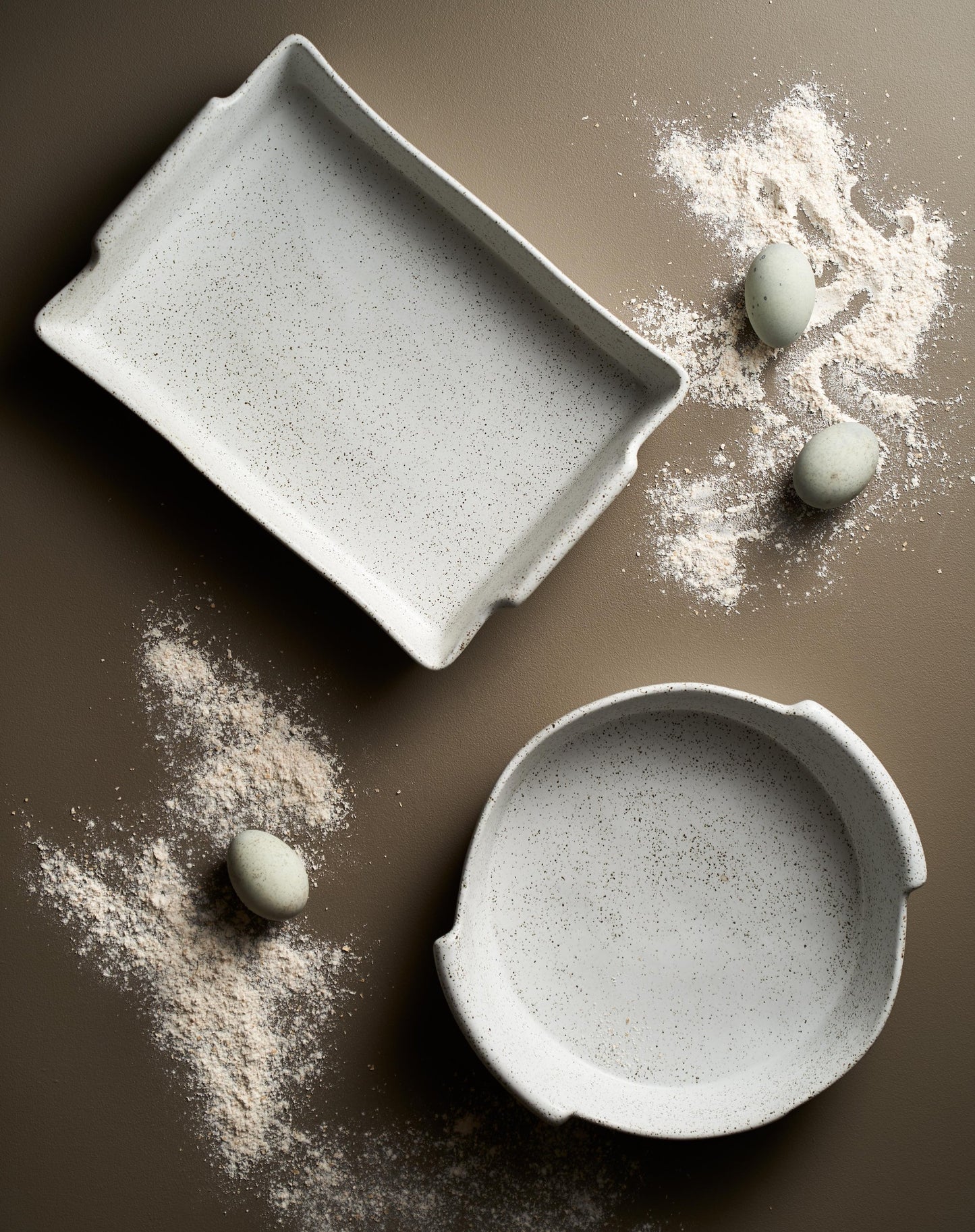 Rectangular Baking Dish Feast - White Granite