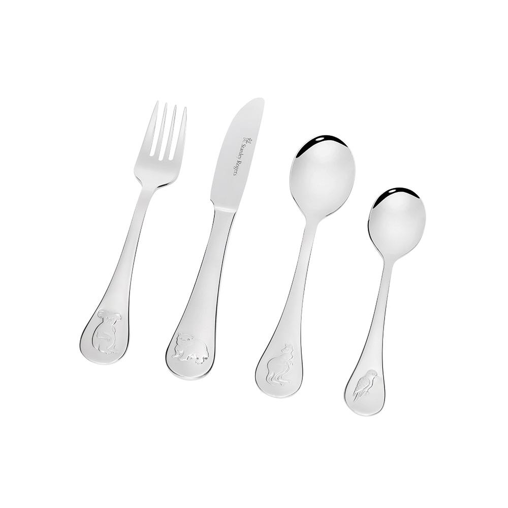 Australian Animals 4pce Childrens Cutlery Set