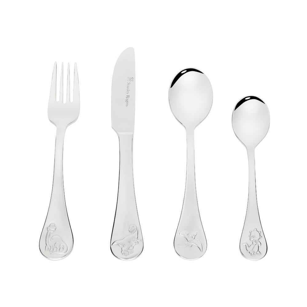 Dinosaur 4pce Childrens Cutlery Set