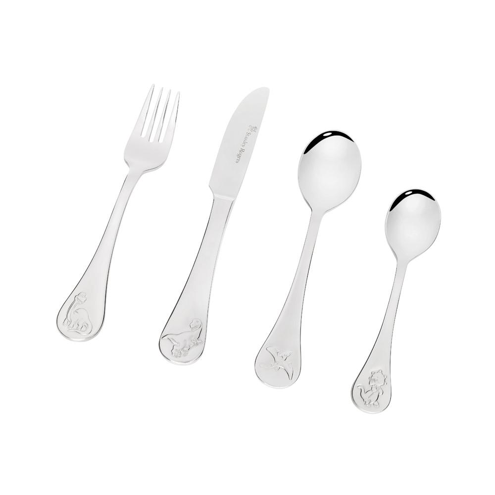 Dinosaur 4pce Childrens Cutlery Set