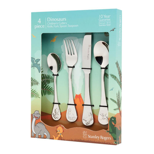 Dinosaur 4pce Childrens Cutlery Set