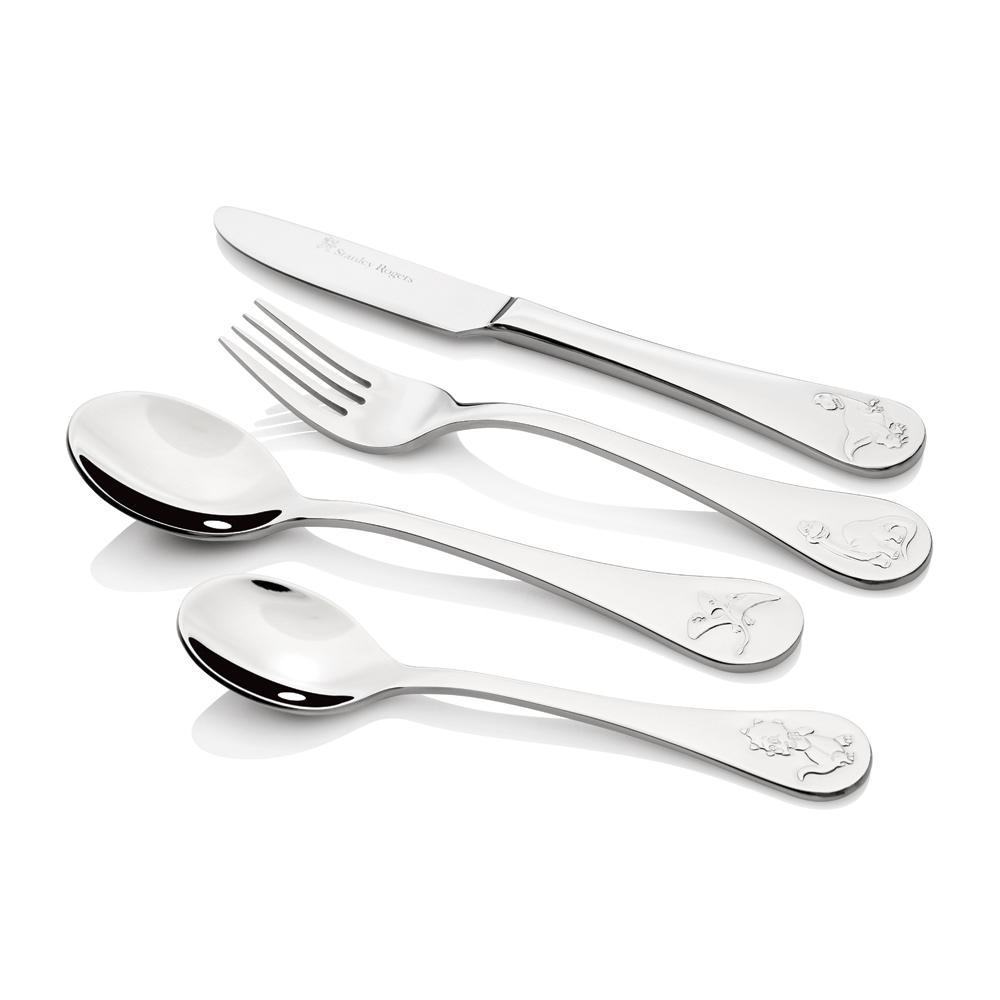 Dinosaur 4pce Childrens Cutlery Set
