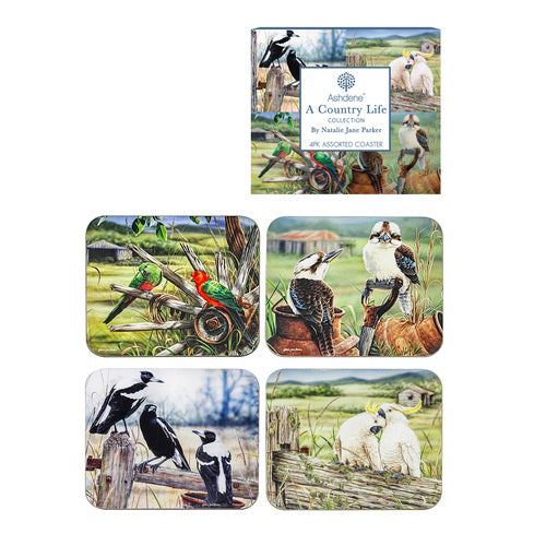 A Country Life Coasters 4pk