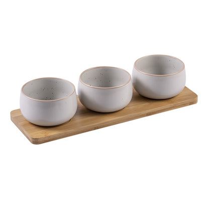 Nestle 4 Pce Bowl & Tray Set