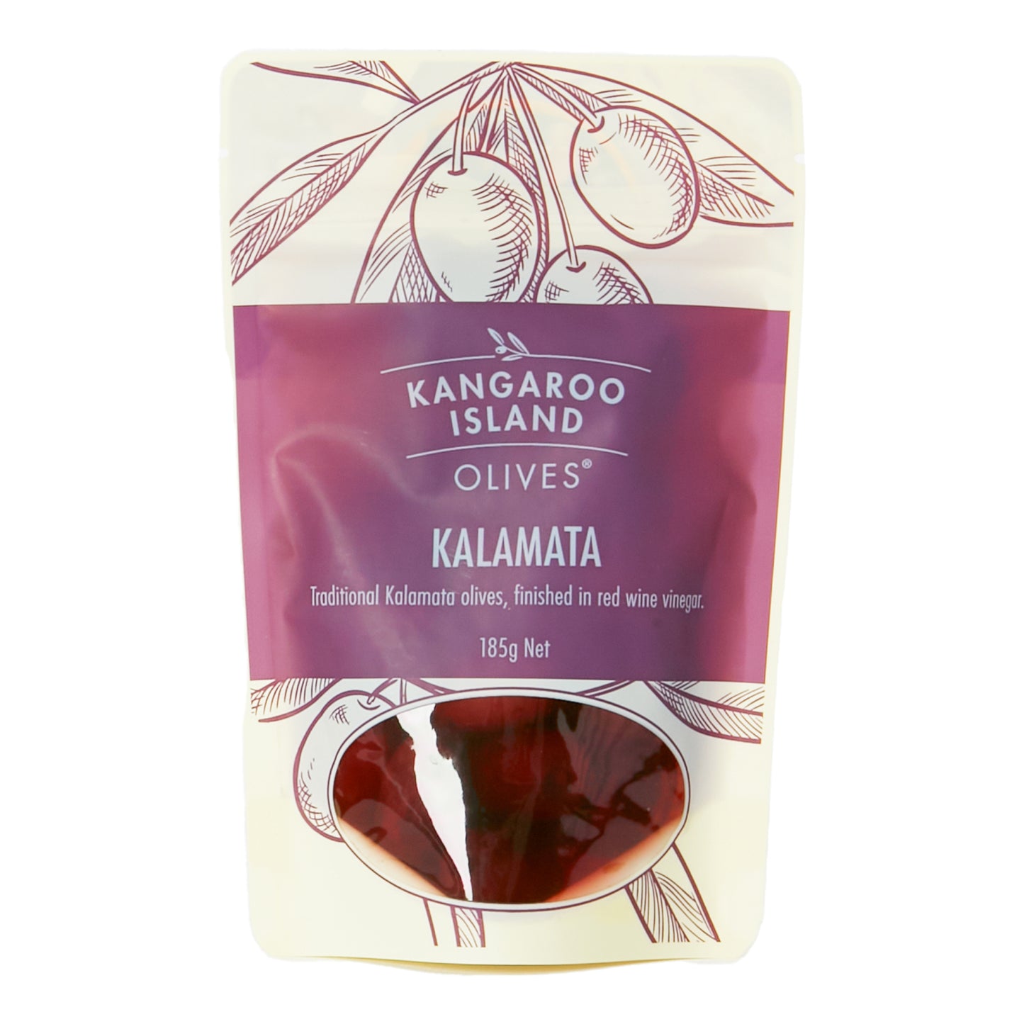 Kangaroo Island Olives - Whole Kalamata 185g