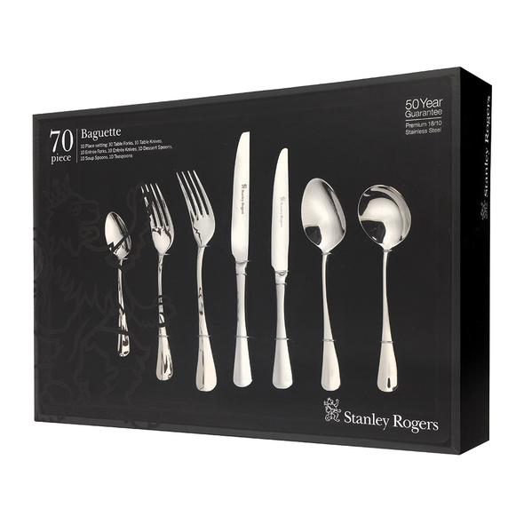 Baguette 70pce Cutlery Set