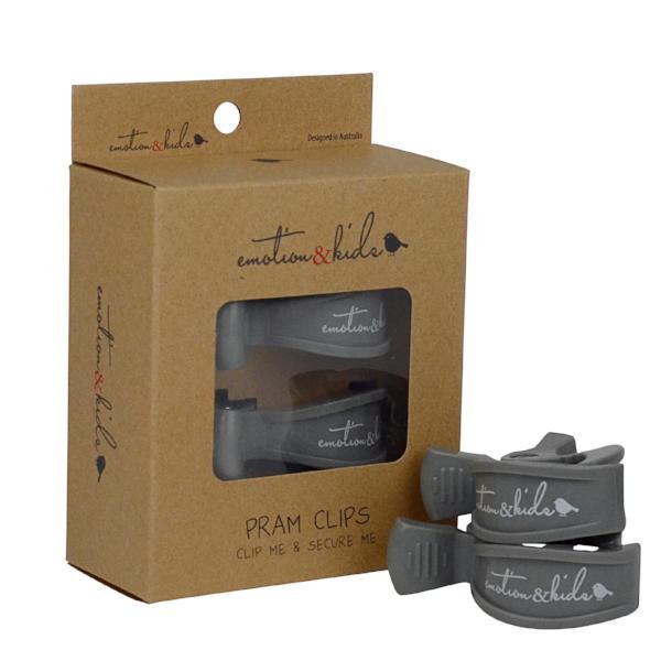 Pram Clips - Grey