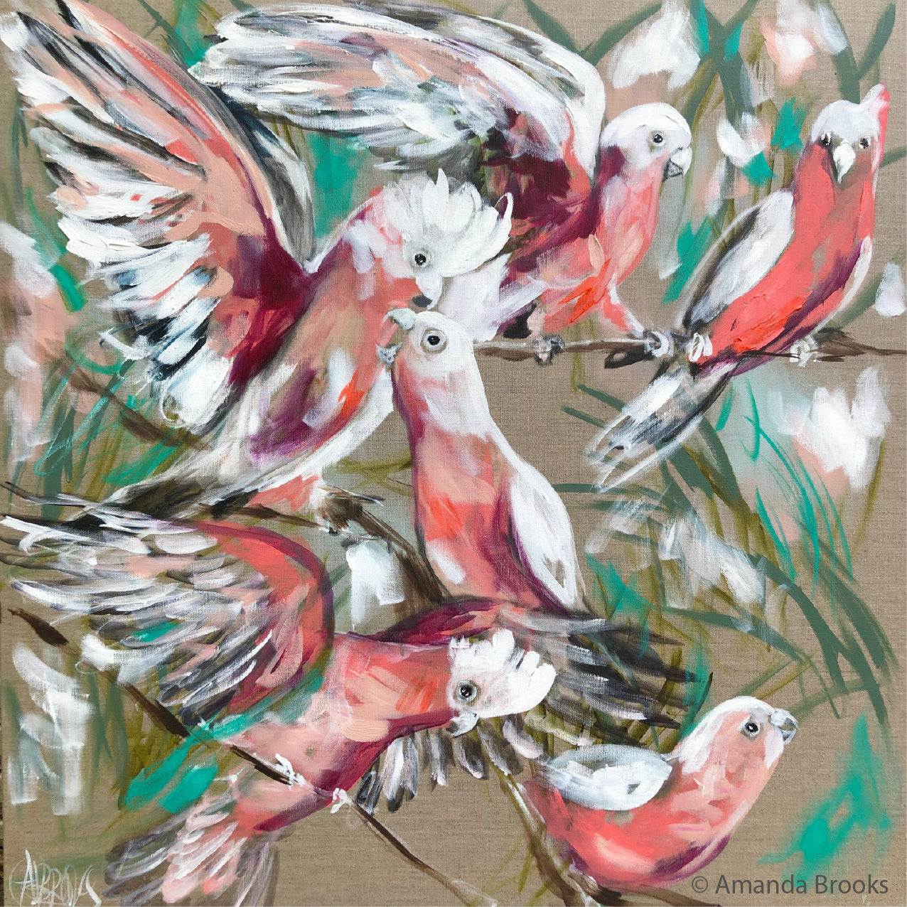 Lilli Rock Coaster - Bird Art by Amanda Brooks