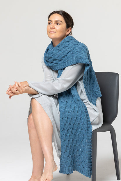 Chain Stitch Knit Scarf - Capri