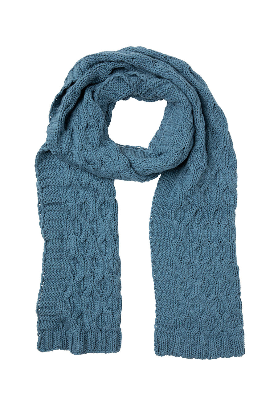 Chain Stitch Knit Scarf - Capri