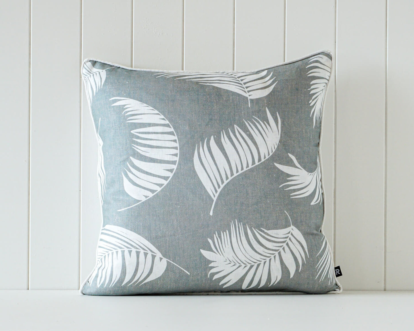 Bold Feather Grey Cushion