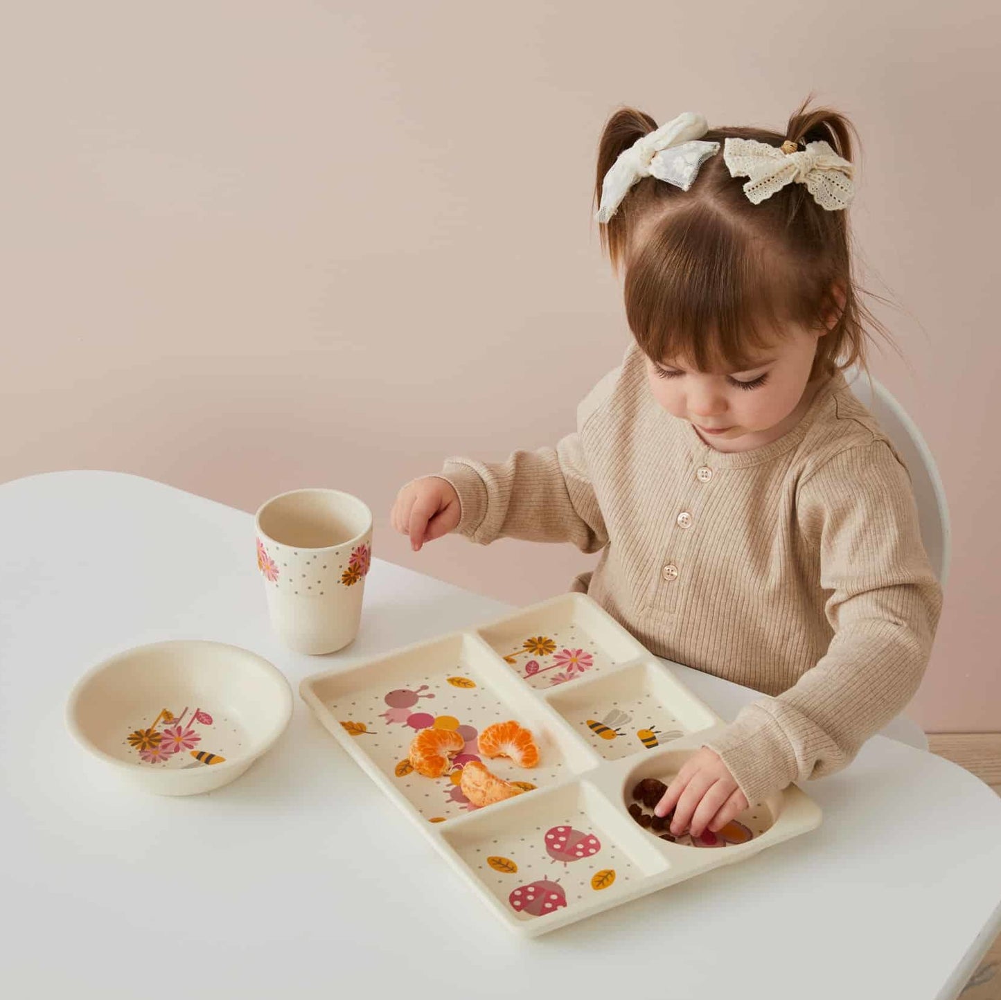 Bamboo Divided Dining Set | Little Critters 3pce