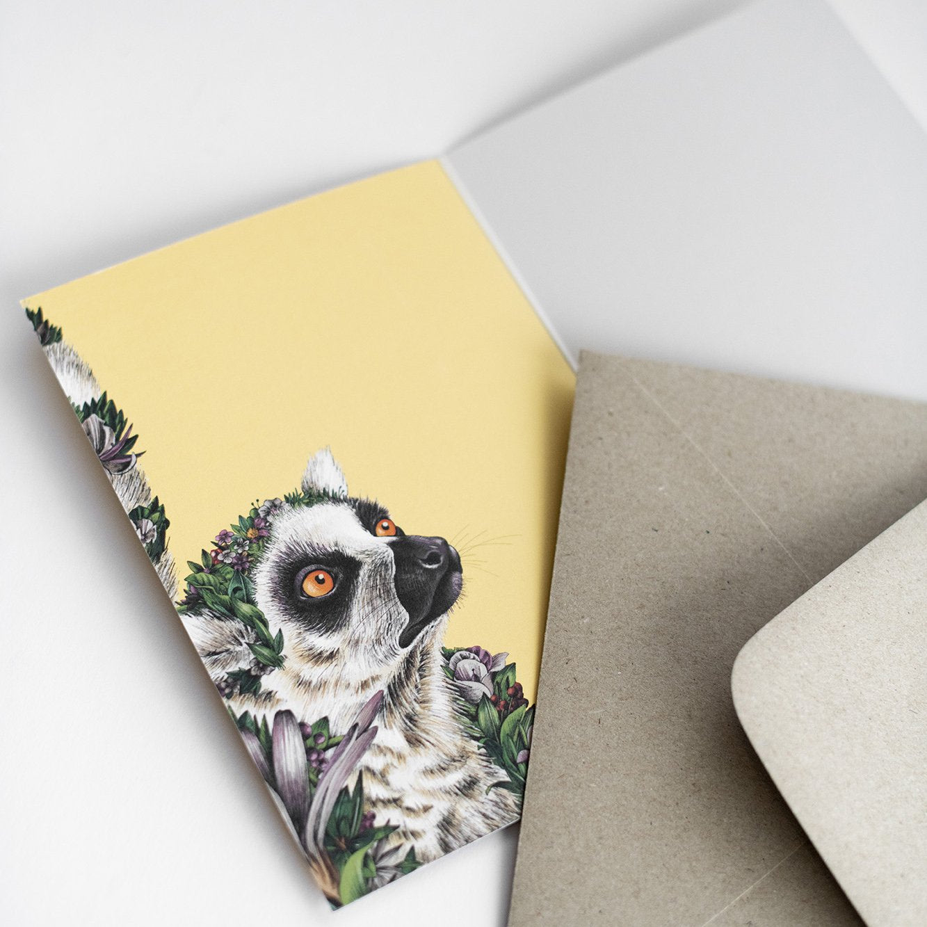 Ring-Tailed Lemur Greeting Card