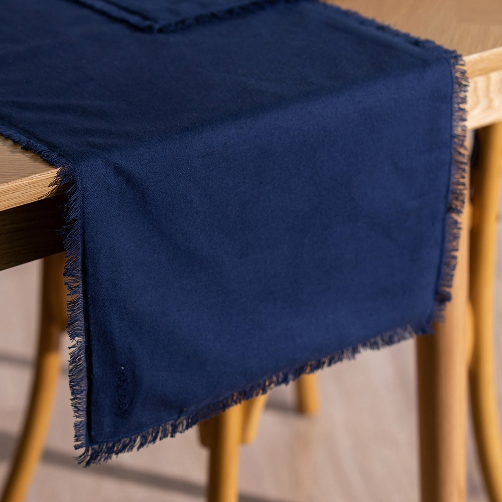 Fray Lapis Table Runner