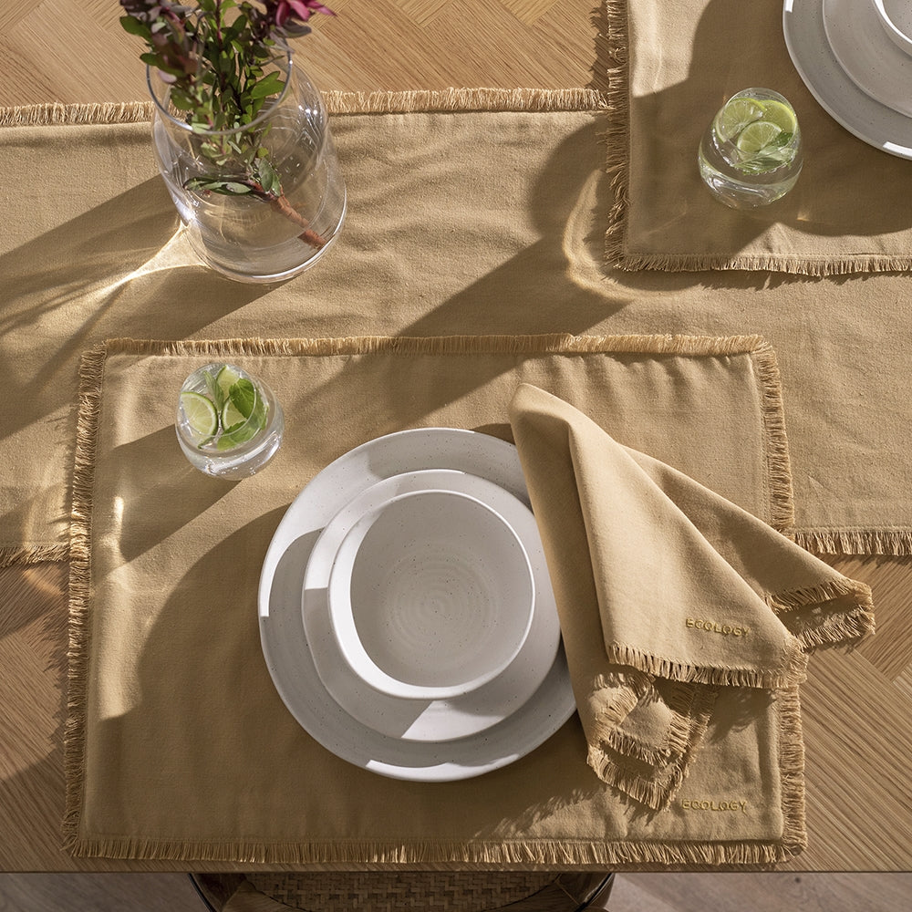 Fray Dijon Tablecloth