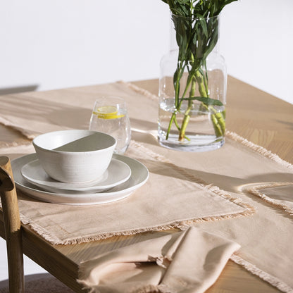 Fray Apricot Placemats - Set 4