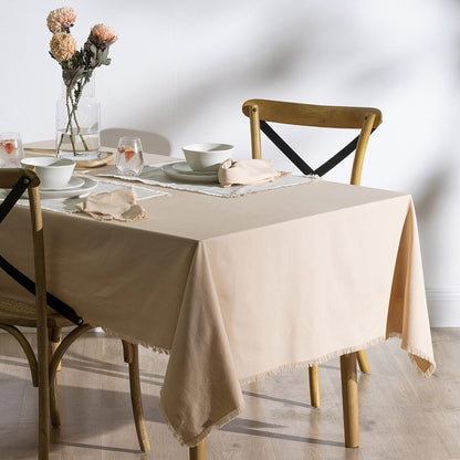 Fray Apricot Tablecloth
