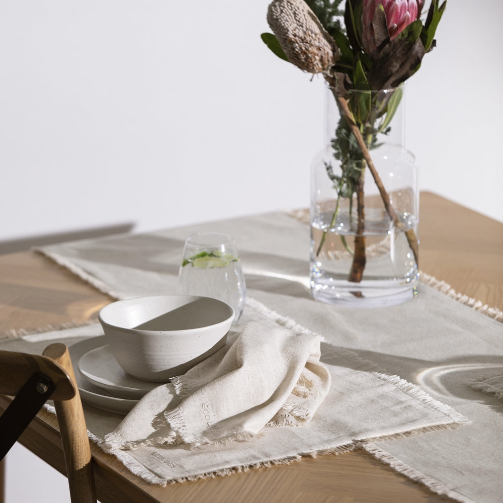Fray Flax Placemats - Set 4