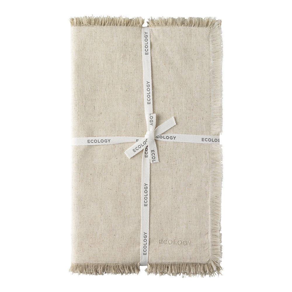 Fray Flax Table Runner